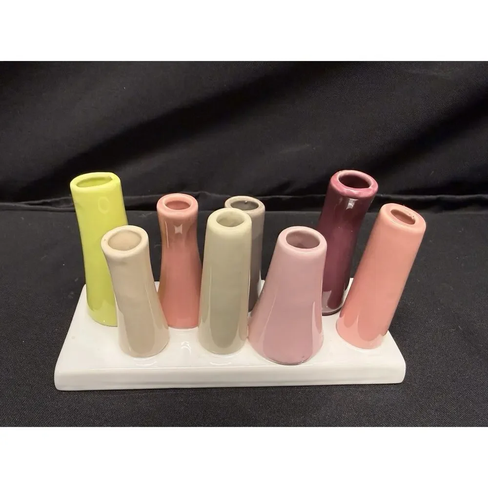 Chive Pooley Ceramic Flower Bud Vase 8 Mini Vases Propagate Plants Spring Pink